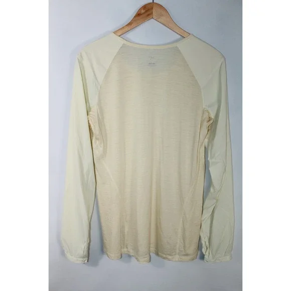 Arc'teryx Women's Large Yellow Wool Blend Long Sleeve Top - Picture 11 of 12